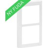 LAURITZ KNUDSEN FUGA SOFT dizaino rėmas 2 modulių vertikalus, baltas