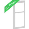 LAURITZ KNUDSEN FUGA SOFT dizaino rėmas 2.5 modulis, šviesiai pilkas.