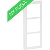LAURITZ KNUDSEN FUGA SOFT dizaino rėmas 3 modulių vertikalus, baltas