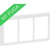 LAURITZ KNUDSEN FUGA SOFT dizaino rėmas 3x1,5 modulis, baltas
