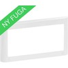 LAURITZ KNUDSEN FUGA SOFT dizaino rėmelis 2 modulių įdėklui horizontaliai, baltas