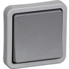 LAURITZ KNUDSEN Opus® 74 pramoninis jungiklis su 1 kilpos gnybtu, 16A, 250V AC, tamsiai pilkas