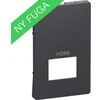 Lauritz Knudsen LK FUGA dangtelis pasyviam HDMI lizdui, 112 modulių, pilkos spalvos