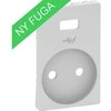 Lauritz Knudsen LK FUGA dangtelis be įžeminimo angos 2 polių kištukiniam lizdui su 5 V USB įkrovikliu, šviesiai pilkas