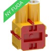 Lauritz Knudsen LK FUGA Air įleidžiamoji dėžutė, 1 modulis su dangteliu, geltona