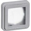 LAURITZ KNUDSEN Opus® 74 pramoninis adapterio dangtelis su membrana, 1 modulis, tamsiai pilkas