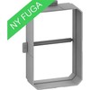 LAURITZ KNUDSEN Tinko kompensacinis žiedas naujoms FUGA įmontuojamoms ir įleidžiamoms dėžutėms, 1,5 modulio.