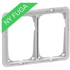 LAURITZ KNUDSEN Techninis tvirtinimo rėmelis dvigubiems FUGA SOFT, CHOICE ir PURE dizaino rėmeliams, 2x1,5 modulio