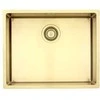 Lavabo Aps Tapwell Virtuvės kriauklė Kubus 500 Soft žalvario-aukso spalvos