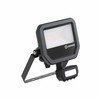 Ledvance 11-17W LED prožektorius FL 20 GEN4, juodas, 3000K, IP65, su judesio davikliu