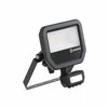 Ledvance 11-17W LED prožektorius FL 20 GEN4, juodas, 3000K, IP65, su judesio davikliu