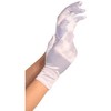 Leg Avenue Europe Leg Avenue Satin Short Gloves Baltas Elegant Finish One Size
