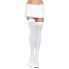 Leg Avenue Europe Leg Avenue Nylon Thigh Highs Baltas - Durable Over-the-Knee Stockings