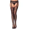 Leg Avenue Europe Juodos blondinės kojinės