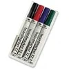 Legamaster TZ 1 lentos žymeklis, įvairūs 4 vnt., 4 vnt., juoda, mėlyna, žalia, raudona, 59,6 g, 75 mm, 145 mm, 18 mm