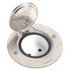 Legrand POKRYWA GNIAZD POJEDYNCZA OKRĄGŁA INOX - 089701