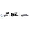 Įleidžiama modulinė dėžutė 4 mod. Legrand 654002 (juoda, metalinė)