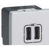 Legrand Mosaic USB įkroviklis 2 x Type A - 2,4A 15W 2m Baltas