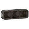 Legrand „Plexo“ NAUJAS 3 elementų korpusas 069603L horizontalus ir vertikalus antracito spalvos 1 (069603L)