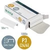 Sąsagėlės Nr.24/6 1000vnt. LEITZ P3, baltos