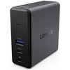 Lenovo X9 įkrovimo GaN dokas, laidinis, USB 3.2 Gen 2 (3.1 Gen 2) Type-C, 60 W, pilkas, „MicroSD“ („TransFlash“), 3840 x 2160 pikselių