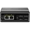 Šakotuvas Level One Switch LevelOne IGP-0431 - niezarządzalny - 2 x 10/100/1000 (PoE) + 2 x Gigabit SFP - Możliwość montażu na szynie DIN - PoE - zasilanie DC