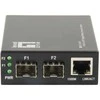 Level One LevelOne RJ45 į SFP gigabitinis medijos konverterio jungiklis, 2 x SFP, 1 x RJ45, 1000 Mbit/s, 10Base-T, 100Base-TX, 1000Base-T, 1000Base-X, IEEE 802.3, IEEE 802.3ab, IEEE 802.3u, IEEE 802.3x, IEEE 802.3z, Gigabit Ethernet, 10,100,1000 Mbit/s