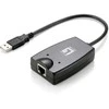 Level One „LevelOne USB-0401“ gigabito USB tinklo adapteris, Vielinis, USB, Ethernet, 1000 Mbit/s, Juoda