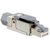 Leviton Brand Rex Leviton 6APLG-S6A, RJ-45, sidabrinis, kištukas, tiesus, nailonas, cinkas, Cat6