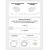 Light Solutions Aps „Light Solutions“ laidas, skirtas „Philips Hue Gradient LightStrip“ – 5 cm – baltas – 4 vnt.