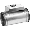 LINDAB oro srauto reguliatorius DAU 125 mm, 1 pakopos, su rankena rankiniam oro kiekio reguliavimui.
