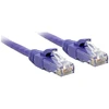 Tinklo Kabelis - LINDY Cat.6 U/UTP Tinklo Kabelis, RJ45, M/M, 250MHz, 0.5 m, Violetinis