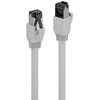 Tinklo Kabelis - LINDY Cat.8.1 S/FTP LSZH Tinklo Kabelis, RJ45, M/M, 2000MHz, 26AWG, 0.5 m, Pilkas