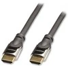 Lindy 0,5 m auksinis HDMI kabelis, 0,5 m, HDMI A tipo (standartinis), HDMI A tipo (standartinis), 10,2 Gbit/s, juodas