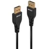 DisplayPort Kabelis - LINDY Slim DisplayPort 1.4 Kabelis, 0.5 m, Juodas