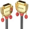 Vaizdo Kabelis - LINDY Gold Line DVI-D SLD Single Link Kabelis, M/M, 20 m, Pilkas