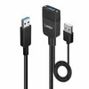 Kabelis USB Lindy 2x USB-A - USB-A 35 m Juodas (43357)