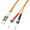 Lindy Pluoštinis Laidas - LC/ST OM2 50/125µm Multimode 3m LS0H