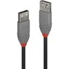Lindy 3 m USB 2.0 Type A prailginimo kabelis, Anthra Line, 3 m, USB A, USB A, USB 2.0, 0,48 Gbit/s, juodas, pilkas