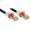 Tinklo Kabelis - LINDY Cat.6A S/FTP LSZH Tinklo Kabelis, RJ45, M/M, 500MHz, 26AWG, 7.5 m, Juodas