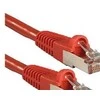 Tinklo Kabelis - LINDY Cat.6A S/FTP LSZH Tinklo Kabelis, RJ45, M/M, 500MHz, 0.5 m, Raudonas