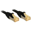 Tinklo Kabelis - LINDY S/FTP LSZH Tinklo Kabelis, Cat.6A Jungtis, Cat.7 Raw, RJ45, M/M, 1.5 m, Juodas