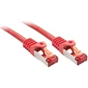 Tinklo Kabelis - LINDY Cat.6 S/FTP Tinklo Kabelis, RJ45, M/M, 250MHz, 28AWG, 0.3 m, Raudonas