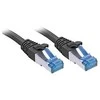 Tinklo Kabelis - LINDY Cat.6A S/FTP TPE Tinklo Kabelis, RJ45, M/M, 500MHz, 15 m, Juodas