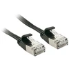 Tinklo Kabelis - LINDY Cat.6A U/FTP Plokščias Tinklo Kabelis, RJ45, M/M, 500MHz, 32AWG, 5 m, Juodas
