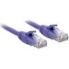 Tinklo Kabelis - LINDY Cat.6 U/UTP Tinklo Kabelis, RJ45, M/M, 250MHz, 7.5 m, Purpurinis