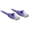 Tinklo Kabelis - LINDY Cat.6 U/UTP Tinklo Kabelis, RJ45, M/M, 250MHz, 7.5 m, Purpurinis