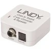 Garso Konverteris - LINDY TosLink (Optinis) ir Koaksialinis Dvikryptis Konverteris, 192kHz, Baltas