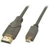 HDMI Laidas - LINDY Didelės Spartos Micro HDMI į HDMI, 4K, 0,5 m, Pilkas
