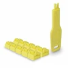 Lindy Tinklo Priedas - RJ45 Prievado Blokatorius 10vnt + 1 Raktas ABS Geltonas